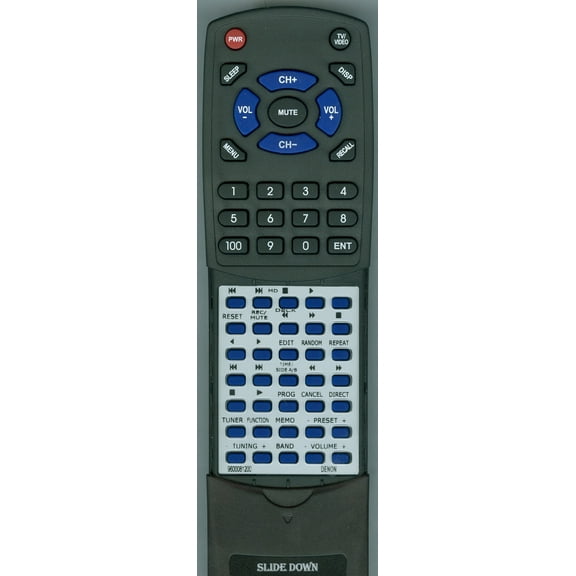 Replacement Remote for DENON 9600081200, RT9600081200, RC829, DF100S, DCDF101, DRAF101, DRRF100, DRAF100, DCDF100