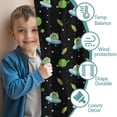 thumbnail image 3 of Blackout Kids Curtains,Alien UFO Black Pattern Children's Insulated Curtains Set Of 2,Bedroom Essentials,Toddler Room Decor 42"x63", 3 of 5