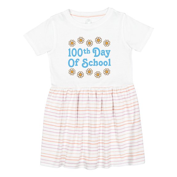 Inktastic 100th Day of School Party Girls Toddler Dress