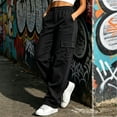 thumbnail image 6 of Admvng Womens Cargo Pants Elastic Waistband Comfortable Casual Hiking Work Pants, 6 of 9
