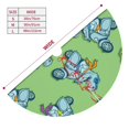 thumbnail image 5 of Kll 30" Christmas Tree Skirt Motorcycle Riding Dinosaur Xmas Tree Skirts Mat For New Year Xmas Holiday Party Indoor Outdoor Home Decoration, 5 of 9
