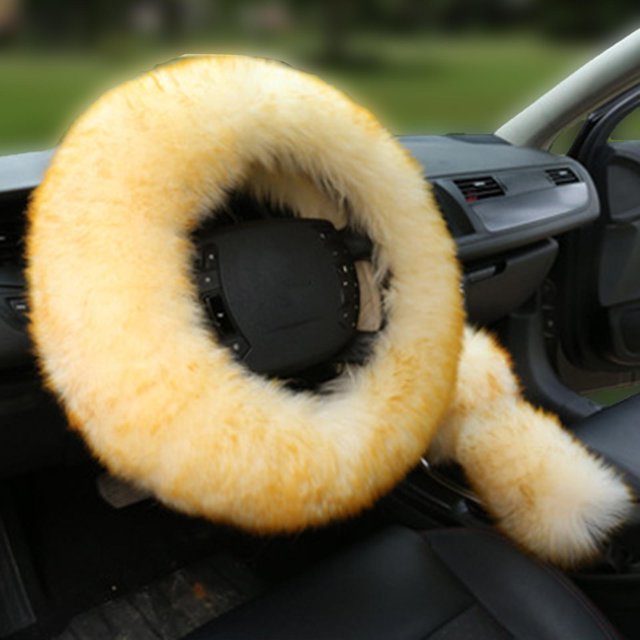 Funda Para Volante De Coche, Funda Cálida Para Palanca De Cambios Para Mujeres Y Niñas