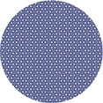 thumbnail image 1 of Ahgly Company Machine Washable Indoor Round Transitional Denim Dark Blue Area Rugs, 3' Round, 1 of 7
