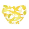 thumbnail image 2 of Women's Underwear Light Yellow Leaves Hipster Panties Underwear for women, Small, 2 of 9