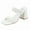 White-Braided, variant on Womens Chunky Heeled Mule Sandals Square Toe Block Heels Two Braid Strap Backless Pumps Dressy Sandals