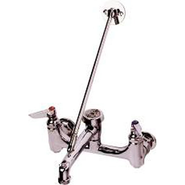 T&S Brass WallMounted Service Sink Faucet, Rough Chrome