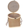 thumbnail image 4 of 1Pc Handmade Bamboo Basket for Dried Fruit Container and Egg Storage Wood Color, 4 of 5