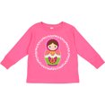 thumbnail image 3 of Inktastic Matryoshka Russian Cute Pink Nesting Doll Girls Long Sleeve Toddler T-Shirt, 3 of 5