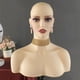 thumbnail image 4 of Cabeza de maniquí femenina realista, soporte para pelucas, busto de cabeza de maniquí de PVC para pelucas, collares, secado de estilismo, salón de cas, 4 of 8