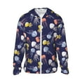 thumbnail image 1 of Vsdgher Sweat à Capuche Imprimé Méduse Coloré pour Adultes, Protection Solaire à Manches Longues pour Hommes et Femmes, Pêche, Course, Natation - Petit, 1 of 7