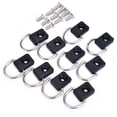 thumbnail image 3 of Riwesomey 10 unidades de amarres para kayak, anillos de amarre, piezas de barco de superficie, gancho ovalado Bombillas para automóviles Type1 Gancho D Riwesomey VI014750-01, 3 of 6