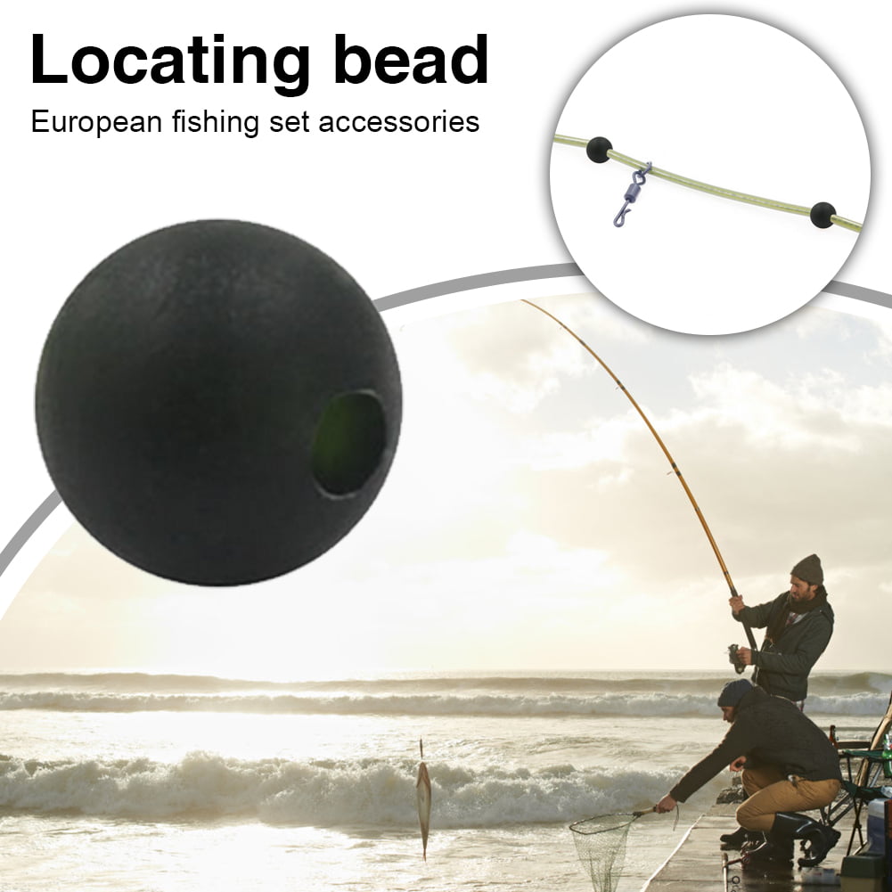 10pcs Rubber Shock Beads Floating Helicopter Rigs Bead Carp Fishing Tackle NE 