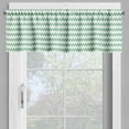 thumbnail image 2 of Ambesonne Chevron Valance Pack of 2, Zigzag Twisty Modern, 54"X18", White Jade Green, 2 of 5