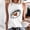 White, variant on BRGZLK Rugby Bow Print Tank Tops For Women Summer Vacation Sleeveless Shirts Casual Beach Praty Graphic Tees Vest