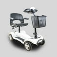 thumbnail image 1 of 4 Wheel Mobility Scooter Electric Power Mobile Wheelchair for Seniors Adult - Collapsible and Compact Duty Travel Scooter w/Basket and Long Range Power Extended Battery (White), 1 of 2