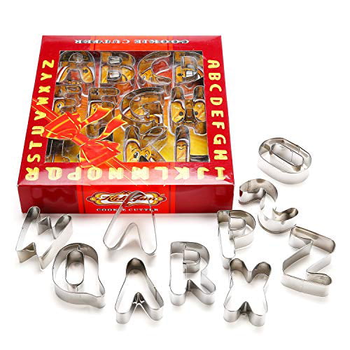 26Pcs Alphabet Letter Cookie Cutters Cake Decorating Chocolate Mould Eager GC 