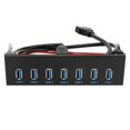 thumbnail image 1 of 7 Port Usb 3.0 Hub 5gbs 5.25inch Cd-rom Drive Bay Cd Rom Front Panel For Computer Case+usb 3.0 19-p, 1 of 5