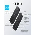 thumbnail image 2 of Anker 568 USB-C Docking Station (11-in-1, USB4), Up to 100W Charging for Laptop, 2 of 6