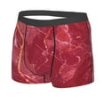 thumbnail image 2 of Disketp Abstract Red Marble Men'S Boxer Briefs,Soft And Breathable Cotton Underwear With Comfortflex Waistband, 2 of 9