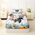 thumbnail image 4 of Homewish Cute Dachshund Twin Sheets,Ocean Seaweed Seashell Bedding,Pet Dog Decor,3-Piece,1 Fitted Sheet and 1 Pillowcase, 4 of 6