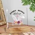 thumbnail image 7 of Easter Day Desk Decor, Every Bunny Welcome Acrylic Plaque Sign with Wooden Stand Table Desk Decor for Farmhouse Home Office Kitchen Tabletop Decor 4x4 Inch, 7 of 7