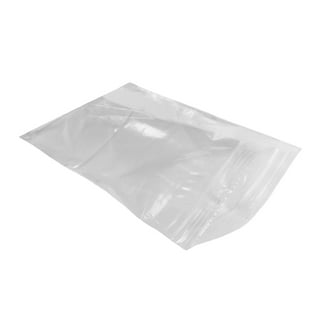 1000 2x3 White Block Reclosable Zipper Zip Lock Plastic Bags Clear 2 Mil