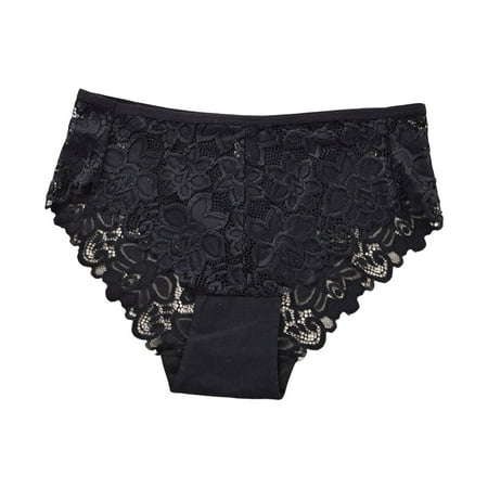 

Felwors Womens Underwear Lace Panties Stretch Soft Ladies Hipster Briefs Underwear Lady Underwear