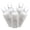 Pure White, variant on Vickerman 100 Pure White Wide Angle LED Single Mold Light on White Wire, 34' Christmas Light Strand