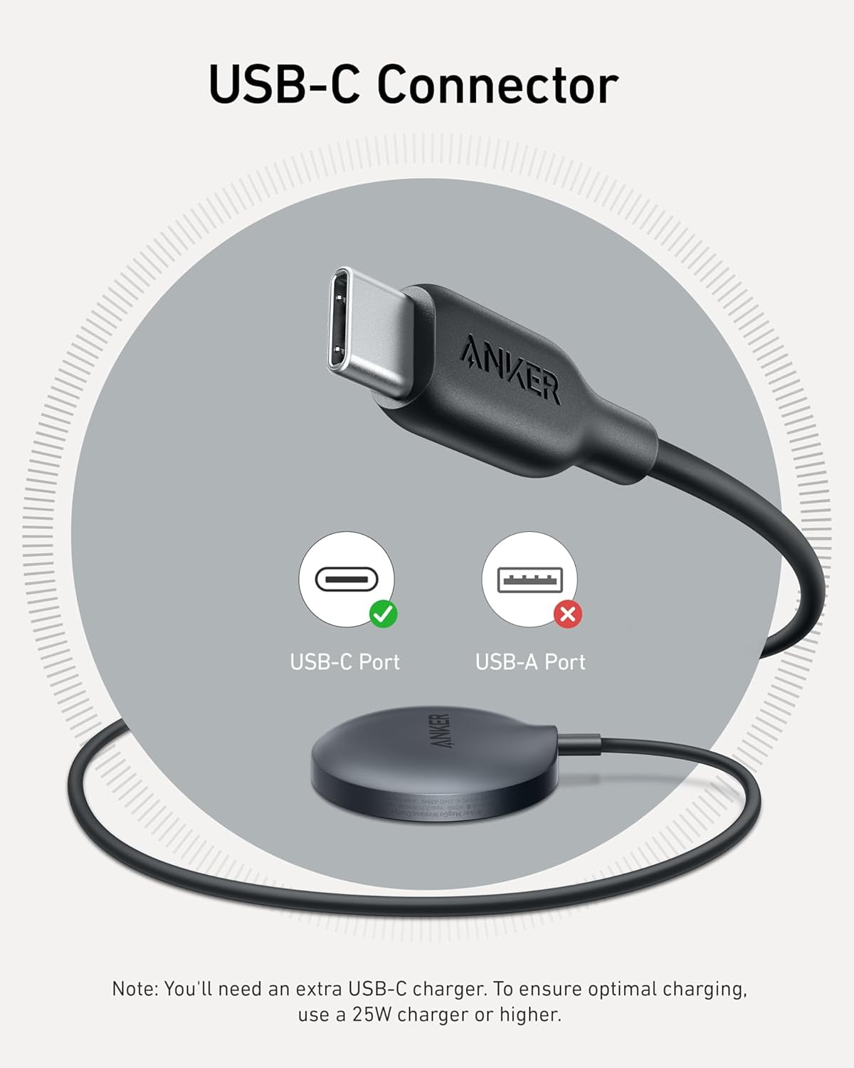 Anker MagGo Magnetic Wireless Charger (Pad), Qi2 Certified 15W Ultra-Fast MagSafe Compatible Wireless Charger(Black)
