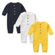 thumbnail image 1 of Pijamas para bebé recién nacido, Ropa De dormir 100% De algodón con cremallera, con calcetines, para otoño y primavera, 1 of 4