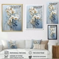 thumbnail image 4 of Designart "Simplistic Beige And Gold Orchids V" Orchids Floater Framed Canvas Prints, 4 of 5