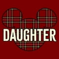 thumbnail image 2 of Women's Mickey & Friends Daughter Holiday Plaid Pattern Graphic T-Shirt, 2 of 4