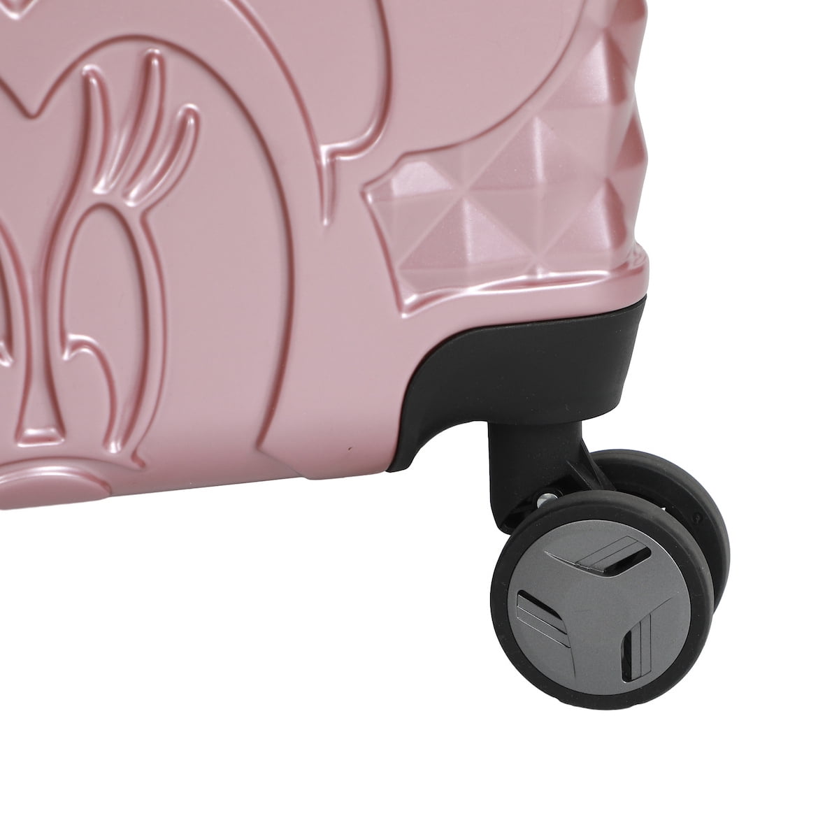 Disney Minnie Mouse Rose Gold 20" Carry-On Luggage With Wheels And Retractable Handle