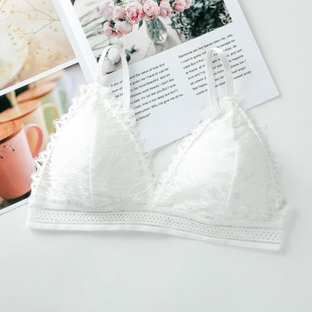 

Aayomet Womens Wireless Bra Women s Love My Curves Original Balconette Underwire Full Coverage Bra White One Size