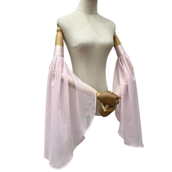 RYUJNDK Tulle Arm Covers Long Sleeve for Bridal Gown Dress Decorative Sleeves Shirt Bishop Sleeve Dress Decorative Long Sleeve