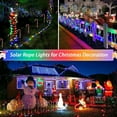 thumbnail image 3 of 2 Pack Solar Garden Light, 100 LED Outdoor Light Waterproof with 8 Modes, Rope Lights,Fairy Tree Rope Lights for Christmas Patio Garden Tree Wedding and Holiday Decor Multicolor, 3 of 9