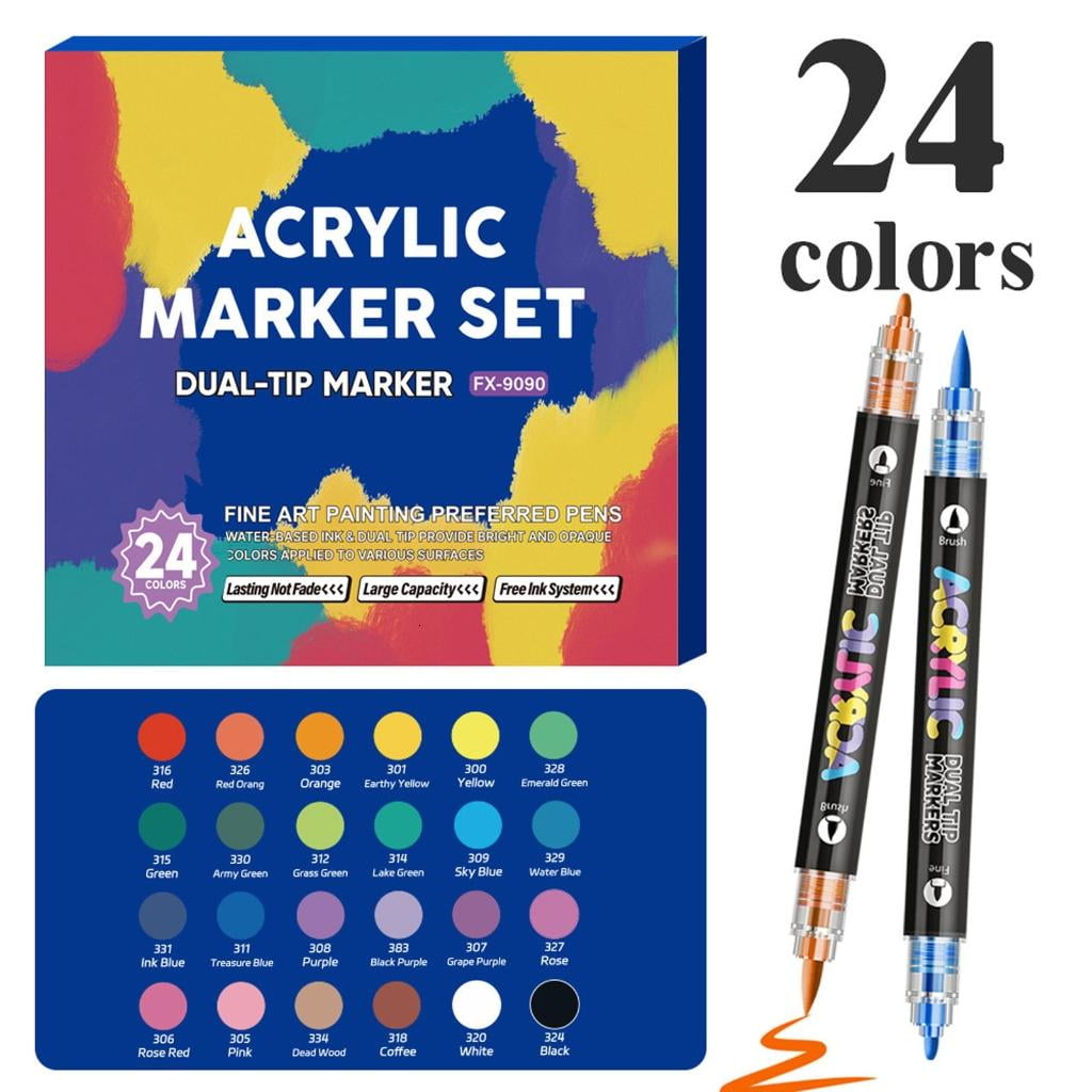 Giaone Double Sided Watercolor Markers Flexible Brush Pens Art Markers Paint Markers