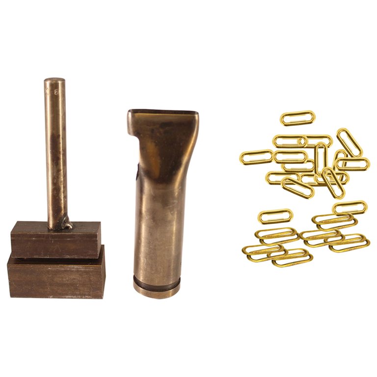 Tarps Now Brass Finish Grommet Kit with Grommet Die, Cutting Punch, Board,  Grommets, Washer - #0 (1/4 hole)