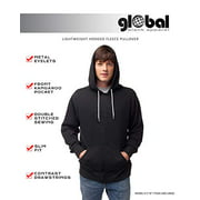 global Blank Lightweight Hooded Fleece Pullover Sweatshirt Active Hoodies for Men  Women Black camouflage