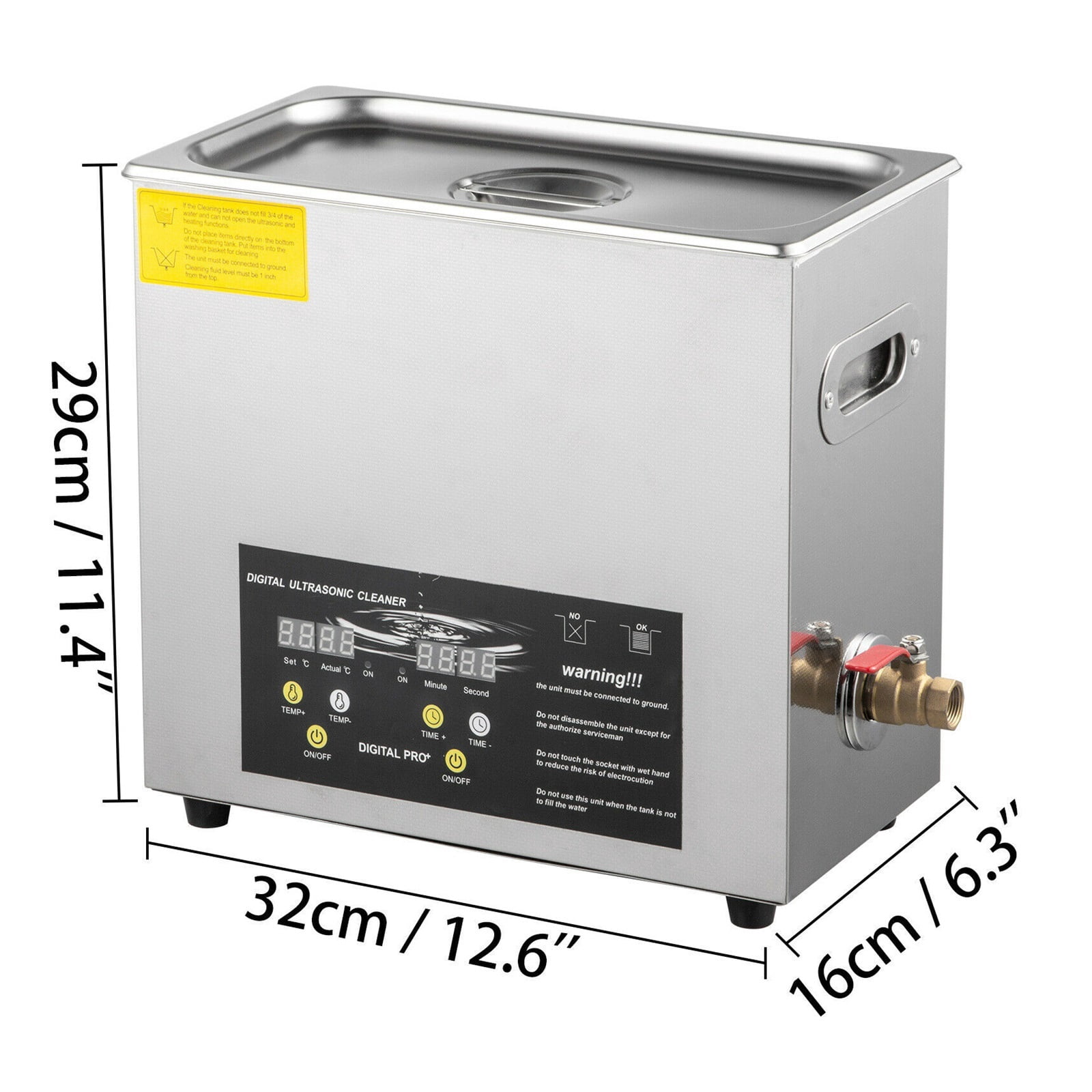 2L 3L 6L 10L 15L Ultrasonic Cleaner 40KH Powerful Transducer Mini Portable Washing Machine Ultrasound Dishwasher Jewelry