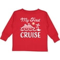 thumbnail image 3 of Inktastic My First Cruise with Cruise Ship and Palm Trees Boys or Girls Long Sleeve Toddler T-Shirt, 3 of 5