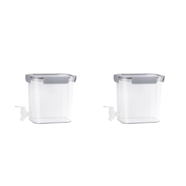 Jarra dispensador de bebidas Injueey 3.5L 2piezas Gris