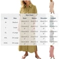 thumbnail image 3 of Sokhug Womens Maxi Shirt Dress Cotton Blend Short Sleeve Button Down Dress with Pockets Side Split Loose Casual Dresses, 3 of 6