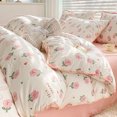 thumbnail image 1 of Cute Cartoon Bear Bedding Set Simple Duvet Cover Cotton Bed Linens Bed Sheets Pillowcase Single Double For Kids Decor Home, 1 of 7