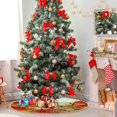 thumbnail image 2 of Falda para árbol de Navidad, diseño de Dussdil, hojas de arce otoñales, 90 cm, 2 of 6