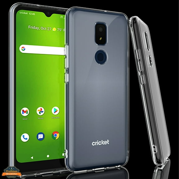 Xpression Case for Cricket Icon 3 Ultra Slim Thin Transparent Silicone Soft Skin Flexible TPU Gel Rubber Candy Gummy Protective Hybrid Phone Cover [Clear]