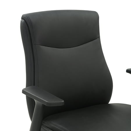 Office Star Products - Mid Back Managers Office Chair - Black