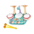 thumbnail image 3 of Batería para niños, teclado electrónico, batería, batería para niños con micrófono, electrónica Azul, 3 of 9