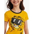 thumbnail image 3 of Girls Garfield X Justice Collab Baby Tee, Sizes XS - XLP, 3 of 9