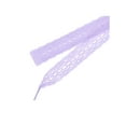 thumbnail image 6 of INSPIRE CHIC Women's Hollow Flower Shoestrings 2.5cm Width Flat Embroidered Laces Shoelace 2 Pairs Light Purple 150cm/59.06", 6 of 6